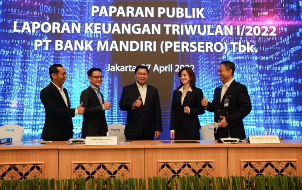 Paparan publik kinerja Bank Mandiri pada kuartal I (Q1) 2022.