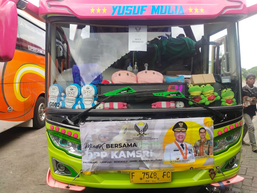 Peserta mudik tujuan Bengkulu mencapai 59 peserta dengan titik turun terbagi menjadi dua titik yaitu Kota Manna dan Kota Bengkulu.