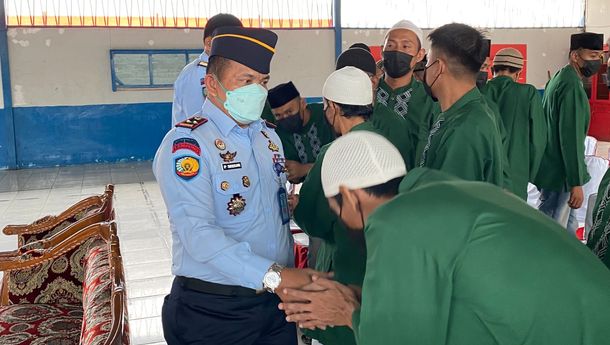 673 Warga Binaan LP Narkotika Bandar Lampung Terima Remisi Lebaran