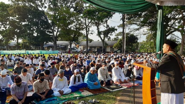 Salat Id PTPN VII, Imam Ajak Jamaah Realisasikan Hasil Ibadah Ramadan