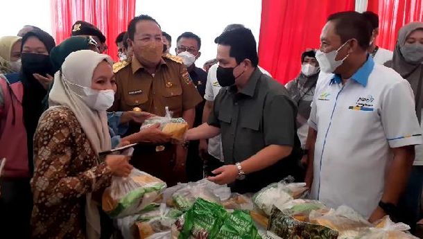 Erick Thohir: Pasar Murah PTPN VII Upaya Seimbangkan Harga Pangan Pasca Lebaran