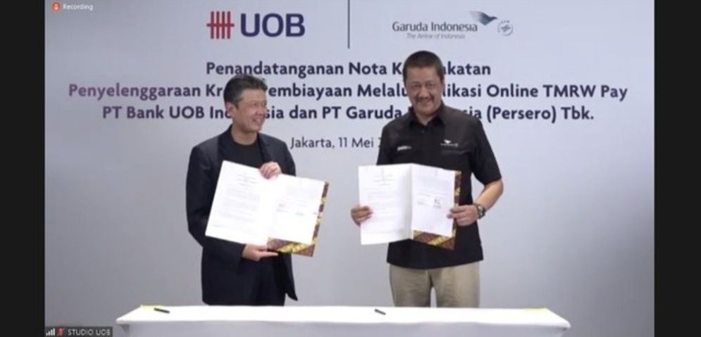 PT Garuda Indonesia (Persero) Tbk menggandeng UOB Indonesia untuk memudahkan dalam pembelian tiket pesawat.