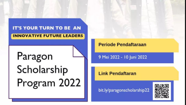Yuk, Daftar! Paragon Scholarship Program 2022 Telah Dibuka