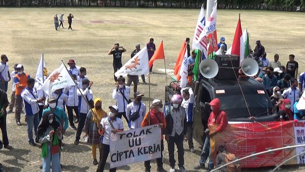 Aksi May Day di Lampung, Buruh Sampaikan 17 Tuntutan