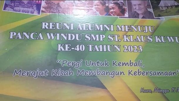 Minggu 15 Mei 2022,  Alumni SMP-SMA St Klaus Kuwu Gelar Reuni Akbar