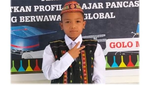 Jonathan, Siswa SDI Majok, Juarai Lomba Pidato Bahasa Indonesia Tingkat Kecamatan Rana Mese, Matim