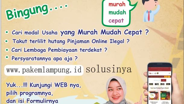 Website Pakem Lampung Solusi Mudah Kredit UMKM, Simak Caranya!