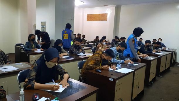 Sinergi Bersama Polda Lampung Gelar Tes Uji Akademik Bintara di IIB Darmajaya