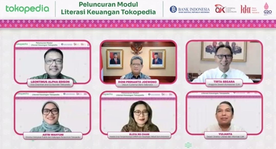 Tokopedia Bersama BI Dan OJK Luncurkan Modul Literasi Keuangan Untuk ...