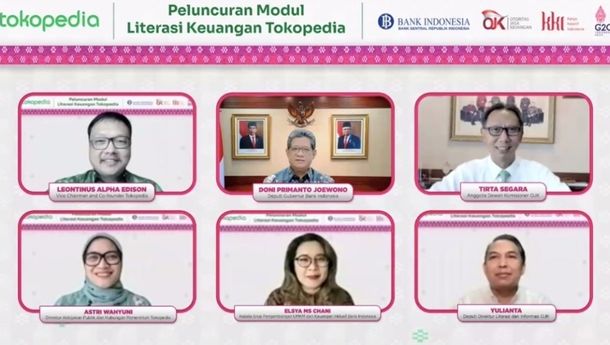 Tokopedia Bersama BI dan OJK Luncurkan Modul Literasi Keuangan untuk UMKM 