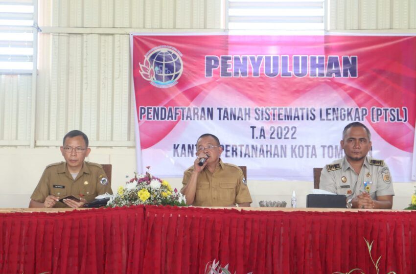 Wawali Wenny Lumentut membuka kegiatan penyuluhan Pendaftaran Tanah Sistematis Lengkap (PTSL) tahun 2022.(Foto:Istimewa)