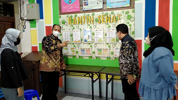 Bebas 5 P, Kantin Sehat SD Muhammadiyah 1 Ketelan Solo Dikunjungi Rikolto Indonesia dan Yayasan Gita Pertiwi