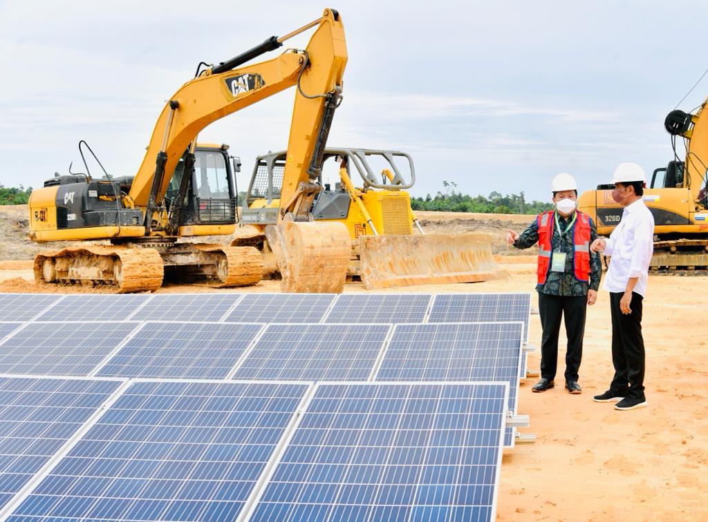 Presiden Joko Widodo ketika meresmikan groundbreaking KIPI Tanah Kuning Mangkupadi