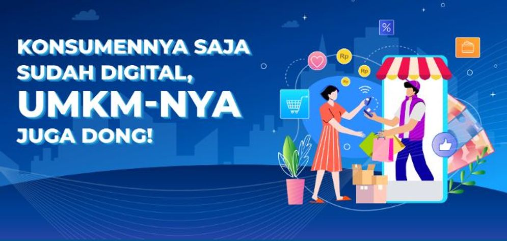 Ilustrasi Digitalisasi UMKM