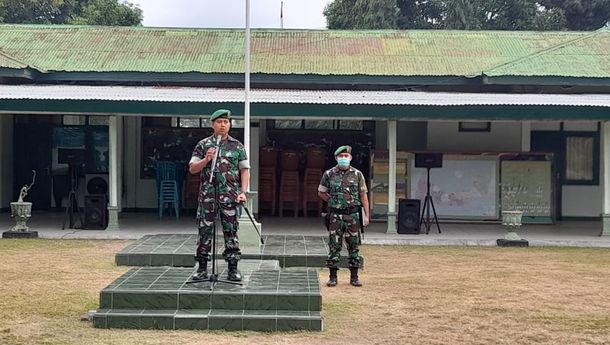 Komandan Kodim 1603 Sikka Pimpin Apel Gelar Pasukan dan Lepas Personil Pengamanan VVIP 
