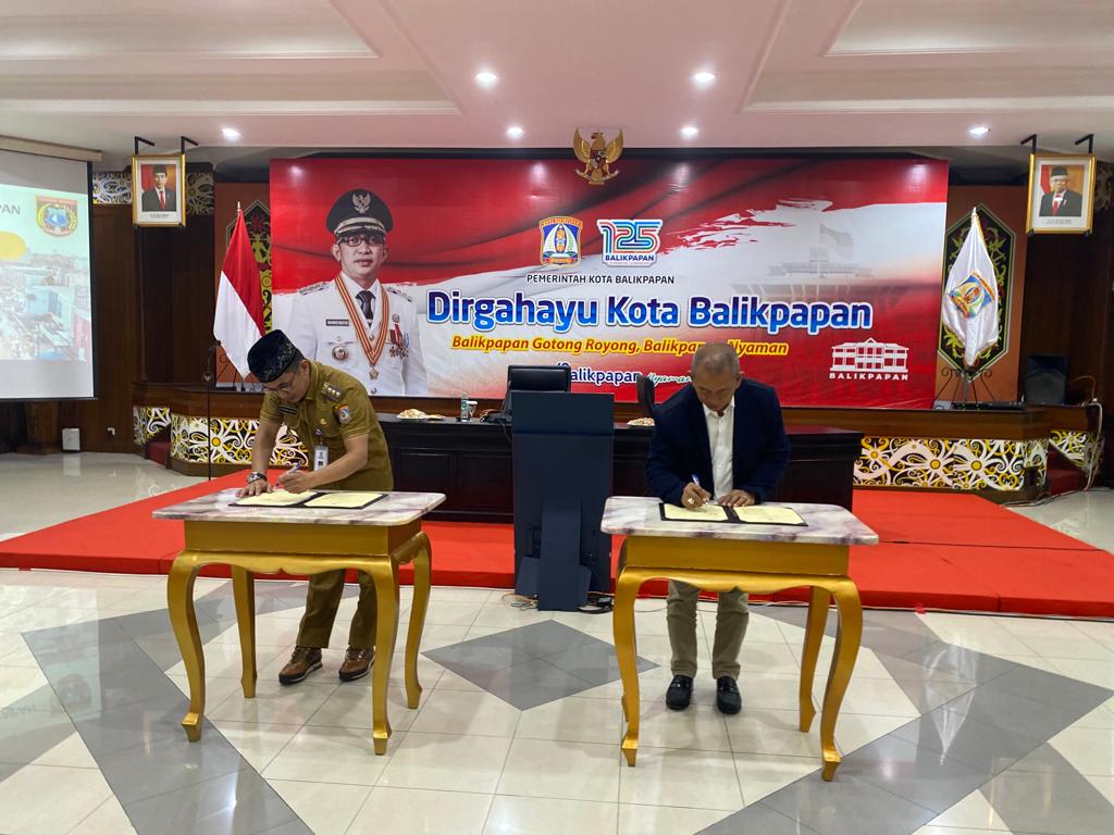 Balikpapan dan Polewali Mandar Tandatangani MoU Kerja Sama Pangan di Aula Kantor Wali Kota Balikpapan, Senin 30 Mei 2022