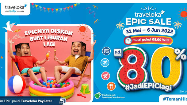 Traveloka Epic Sale 2022, Tawarkan Diskon Hingga 80 Persen