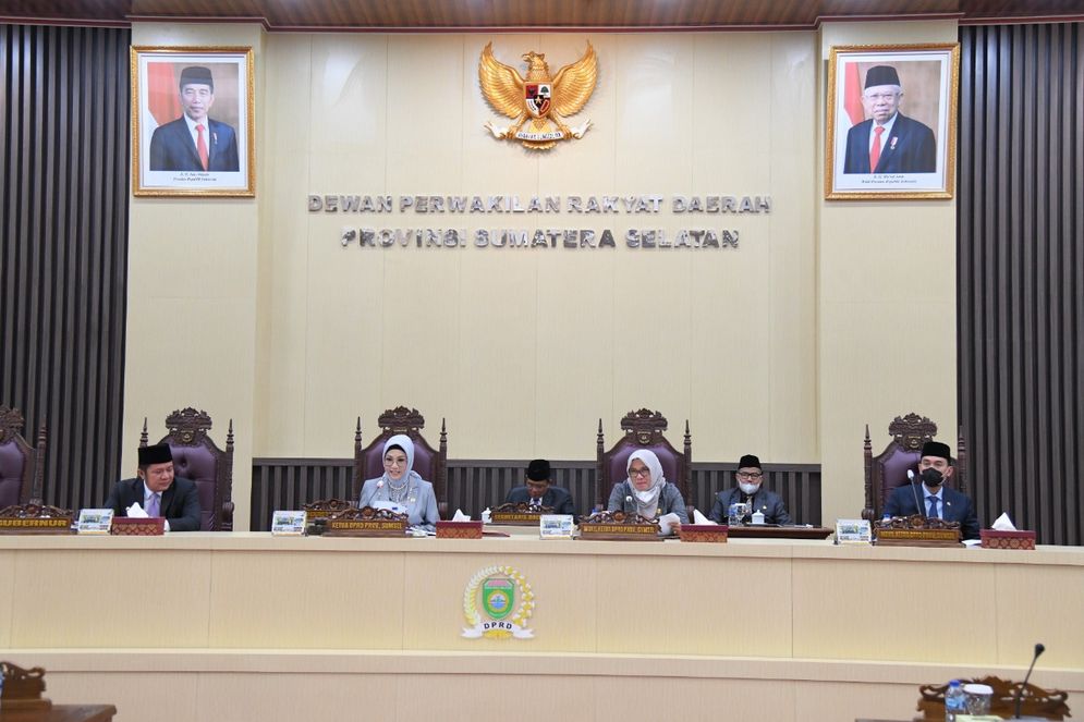 Suasana paripurna DPRD Sumsel