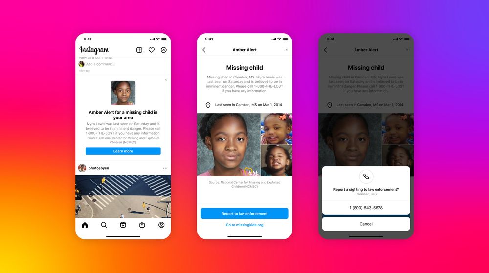 Instagram Akan Luncurkan Amber Alerts, Fitur Peringatan untuk Mencari Anak Hilang