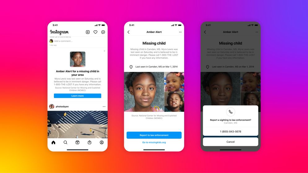 Instagram Akan Luncurkan Amber Alerts, Fitur Peringatan untuk Mencari Anak Hilang