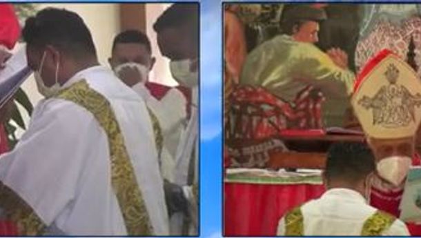 Hari Pentakosta,  Seminari Tinggi Ledalero  Minta Uskup Frans Kopong Tahbiskan18 Frater  Jadi Diakon