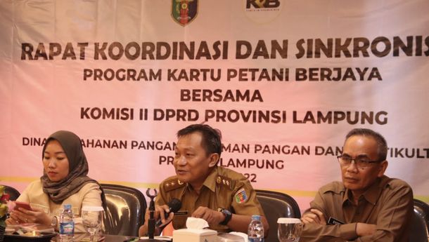 Pemprov dan Komisi II DPRD Lampung Koordinasikan Program Kartu Petani Berjaya
