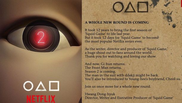Squid Game Season 2 Rilis Teaser Poster di Netflix