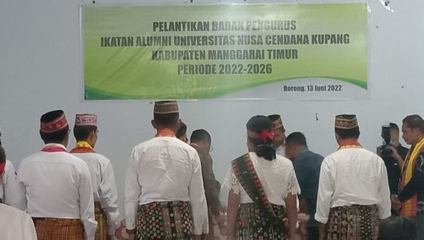 Pengurus Ikatan Alumni Undana Dilantik di Aula Rujab Bupati Matim