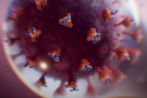 Sebuah NFT yang menunjukkan cara kerja vaksin mRNA akan dilelang di New York, AS.