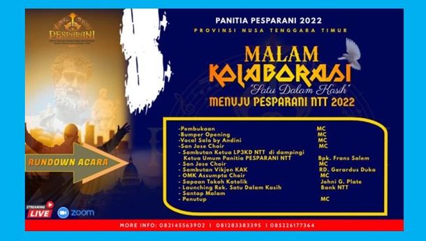  Panitia Pesparani NTT Gelar Malam Kolaborasi dan Launching Rekening “Satu dalam Kasih” dari Bank NTT