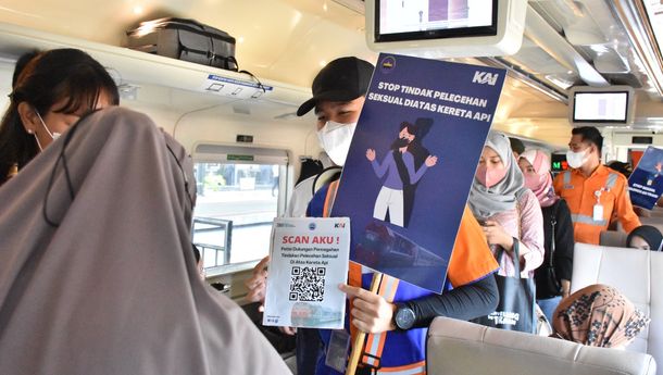Divre IV Tanjungkarang Kampanye Cegah Tindak Kekerasan Seksual di Kereta Api