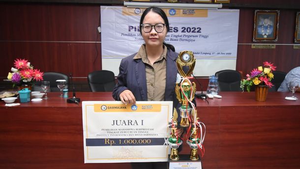 Indri Oktavia Wakili IIB Darmajaya Dalam Pilmapres Tingkat LLDikti Wilayah II