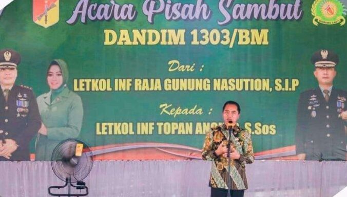 Acara pisah sambut Dandim 1303 Bolmong. (Foto:Isstimewa)