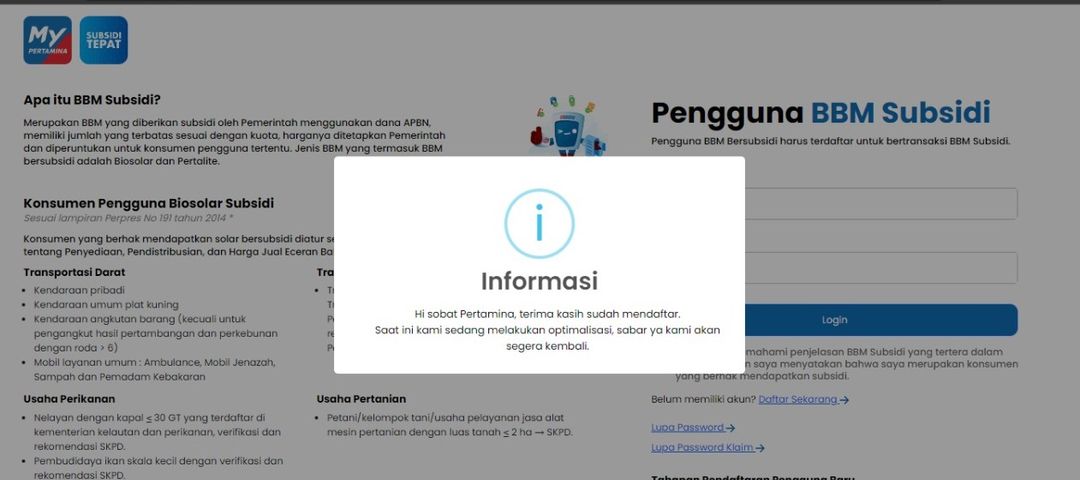 MYPERTAMINA ERROR