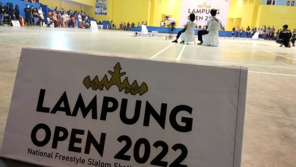 177 Atlet Sepatu Roda Freestyle dari 7 Provinsi Bertanding dalam Lampung Open 2022