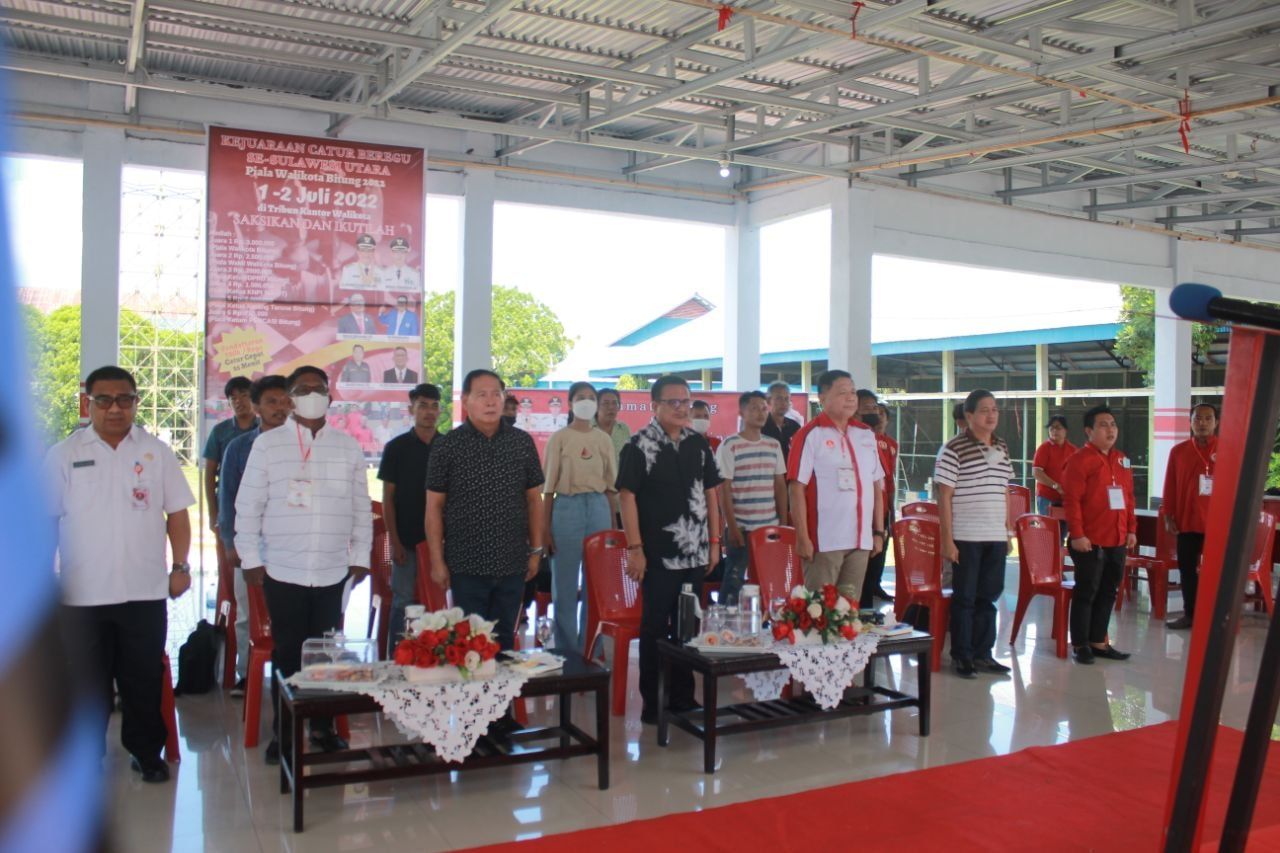 Pembukaan kejuaraan catur beregu di Kota Bitung. (Foto:istimewa)