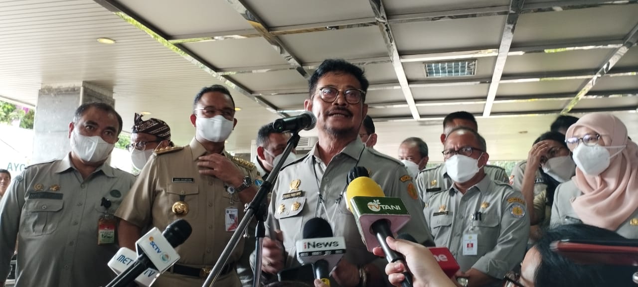 Menteri Pertanian Syahrul Yasin Limpo Dan Anies Baswedan 