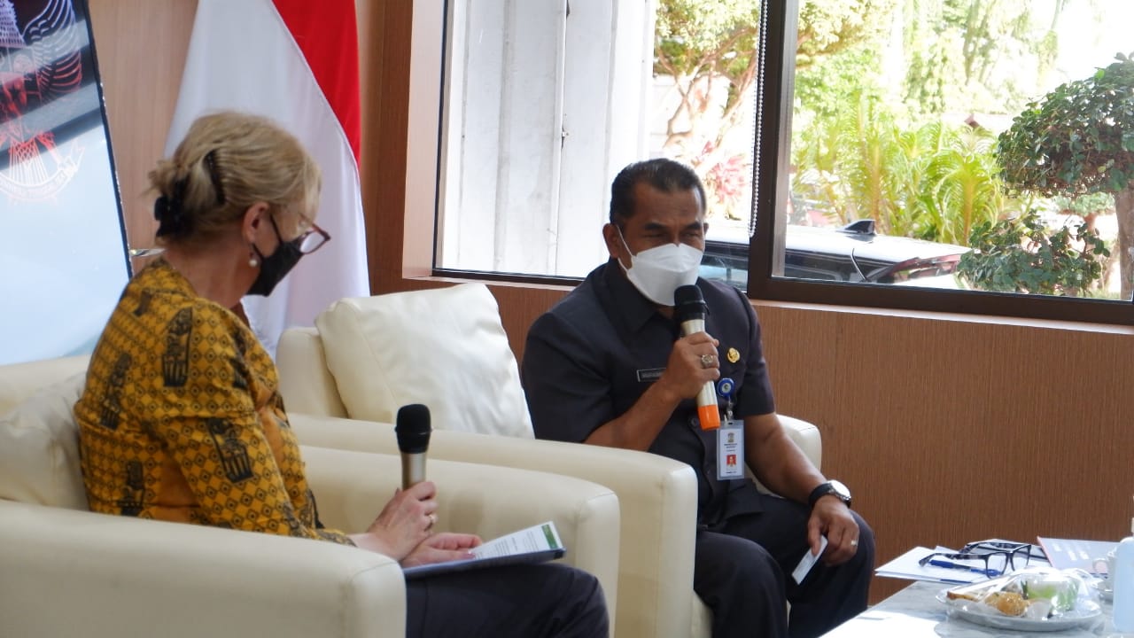 Pj Sekda Kota Balikpapan, Muhaimin terima kunjungan Konsul-Jenderal Australia di Makassar, Senin (4/7/2022)