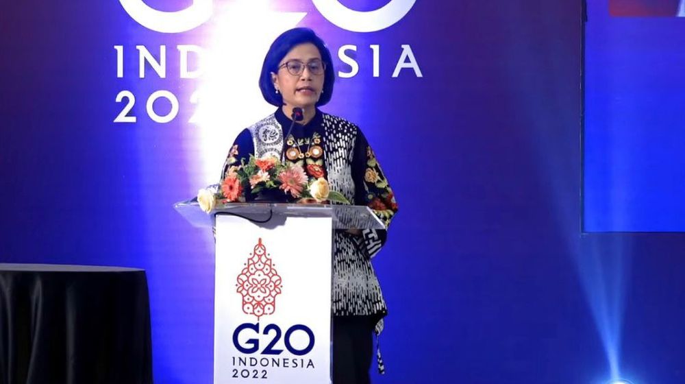 Menteri Keuangan Sri Mulyani dalam acara Securitization summit 2022.jpeg
