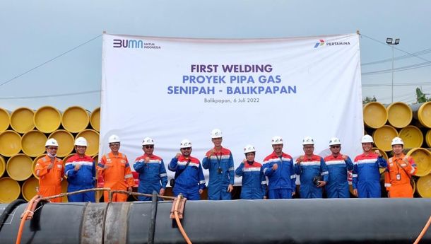 Resmi Beroperasi, Proyek Pipa Gas Senipah–Balikpapan Jamin Suplai ke Kilang Pertamina Balikpapan