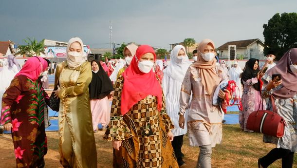 Salat Iduladha di Sukarame, Eva Dwiana Ingatkan Masyarakat Vaksin hingga Dosis Ketiga