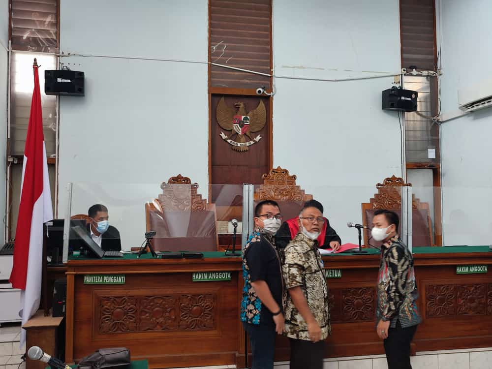 Suasana sidang praperadilan di PN Jaksel, Selasa (12/7/2022) 