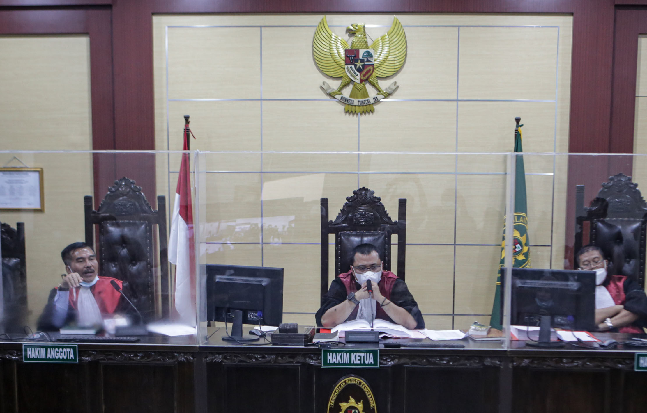 Ilustrasi suasana persidangan di Pengadilan Negeri Jakarta Selatan. Foto : Panji Asmoro/TrenAsia