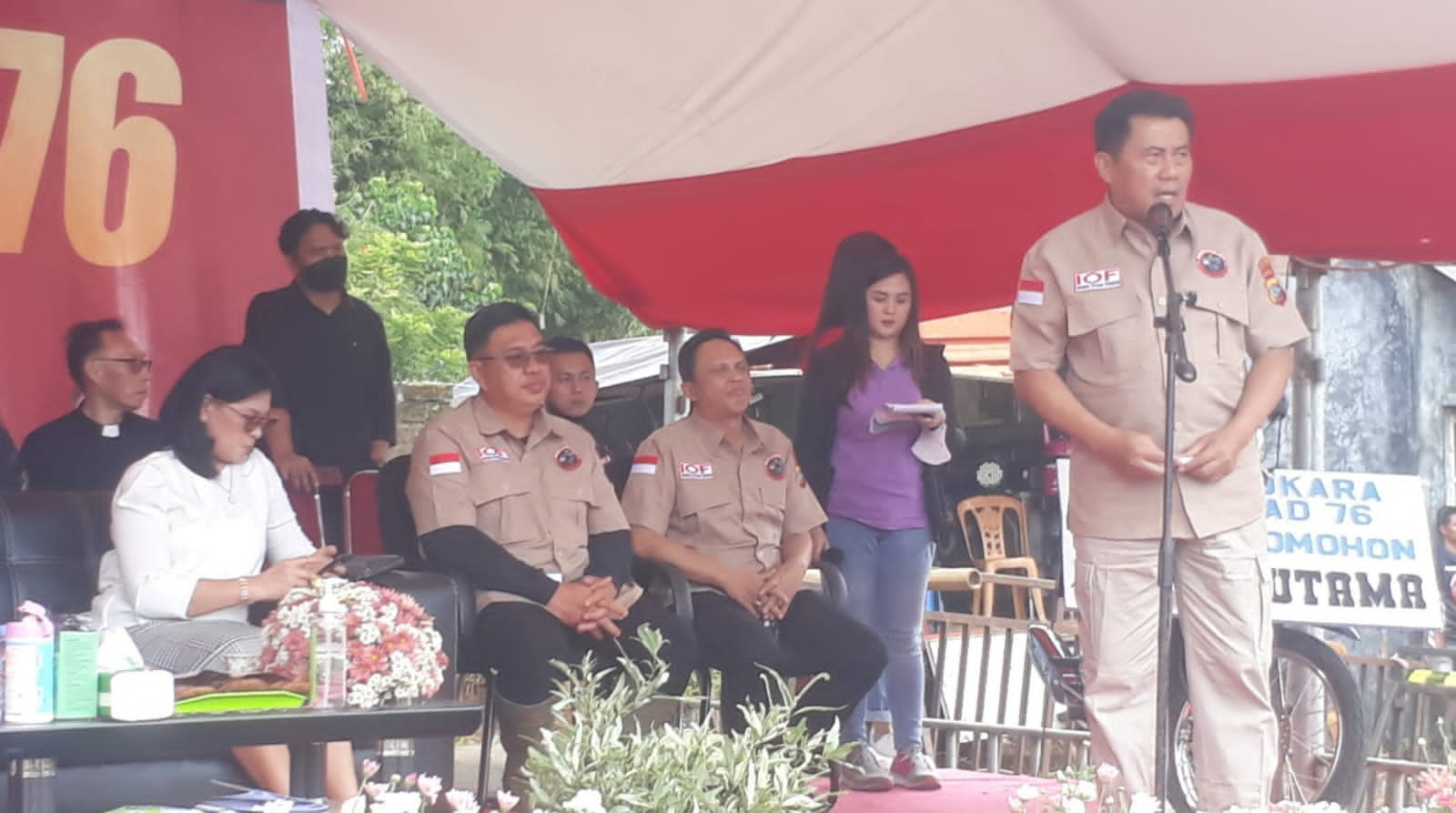 Pembukaan kejuaraan Bhayangkara Offroad di Tomohon oleh Kapolda Sulut. (Foto:istimewa)