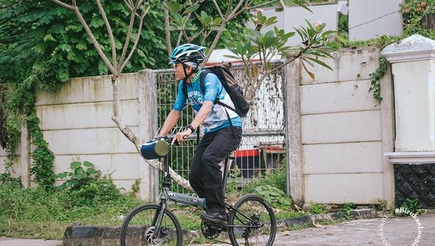 Kampanye #Birukan Langit, Pesepeda Estafet Journey from Zero Siap Tiba di Lampung