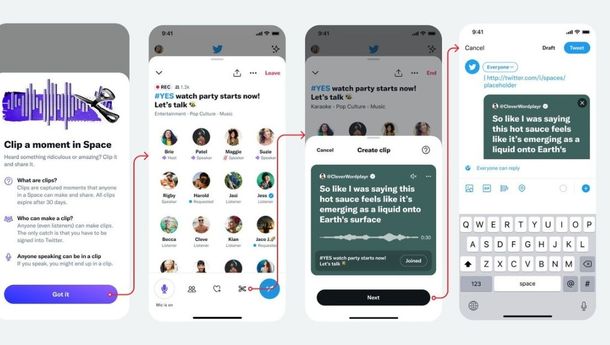 Twitter Luncurkan Fitur Membuat Klip Audio Spaces ke Pengguna Android dan iOS