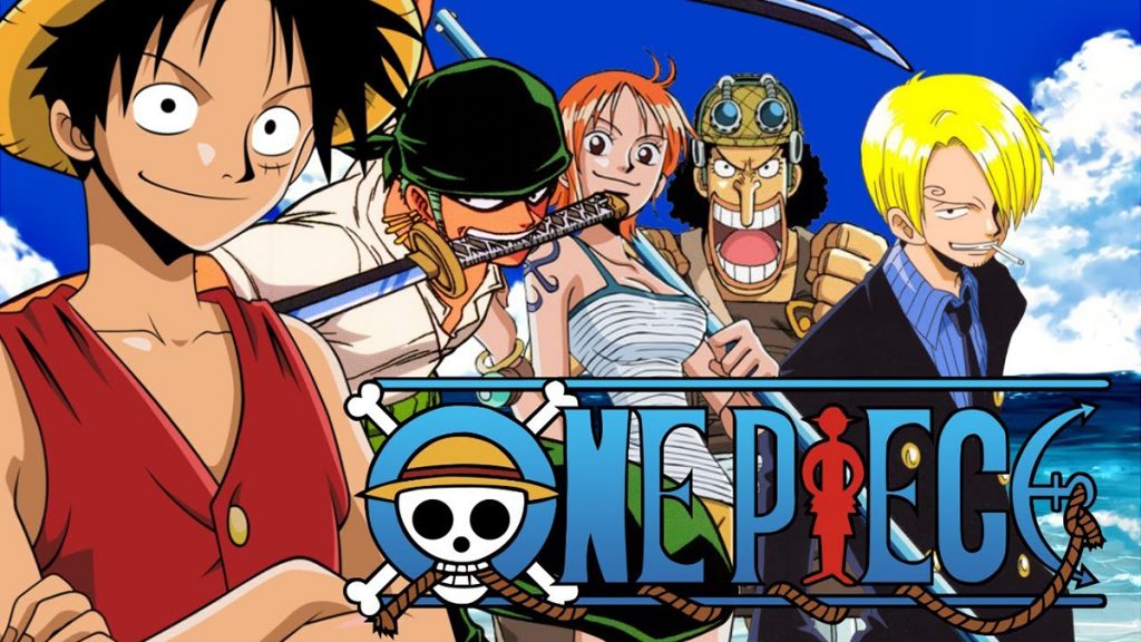 Poster film animasi One Piece.