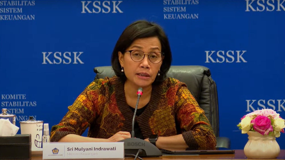 Menteri Keuangan, Sri Mulyani yang juga menjabat Ketua Komite Stabilitas Sistem Keuangan (KSSK) mengungkapkan langkah mitigasi untuk menghindari resesi dan stagflasi di dalam negeri