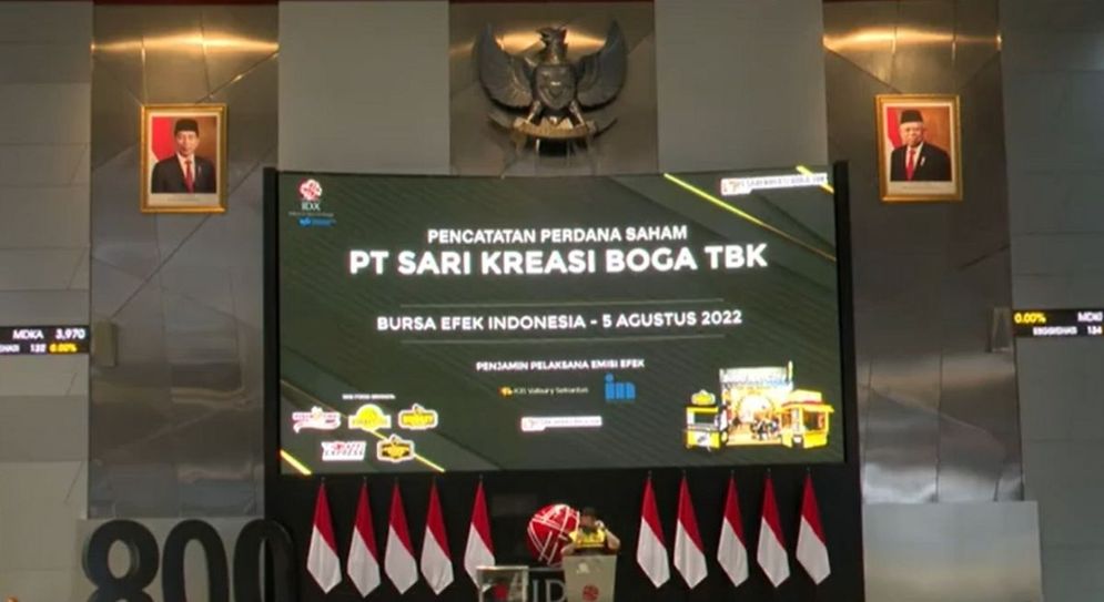 Mengutip data perdagangan Bursa Efek Indonesia (BEI), saham produsen kebab Baba Rafi ini naik dari harga perdana Rp126 menjadi Rp170.