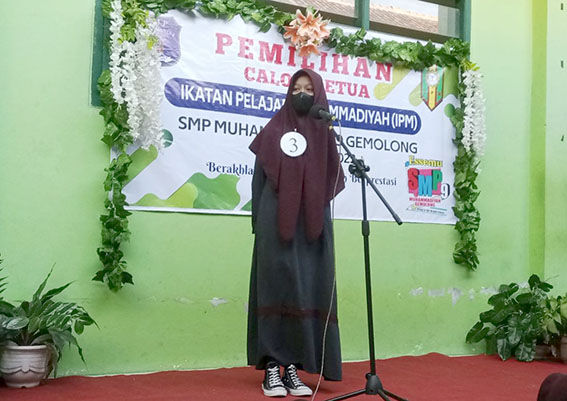 SMP Muhammadiyah 9 Gemolong Gelar Pemilihan Ketua IPM Periode 2022-2023